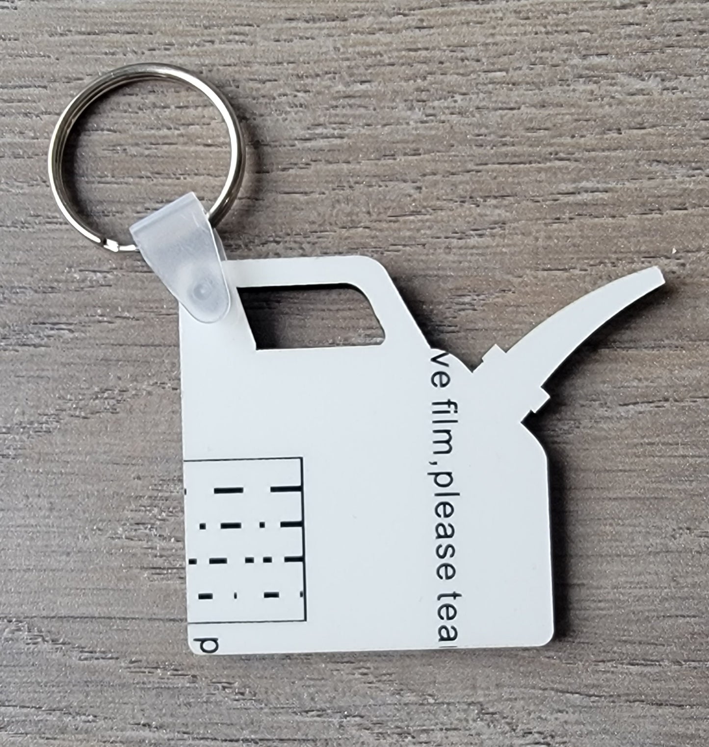 MDF Gas Can Key Tag