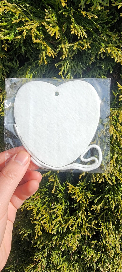 Car Freshener Sublimation Blank (RECTANGLE, HEART, GAS CAN)