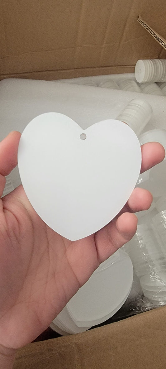 Heart acrylic  Ornament for sublimation