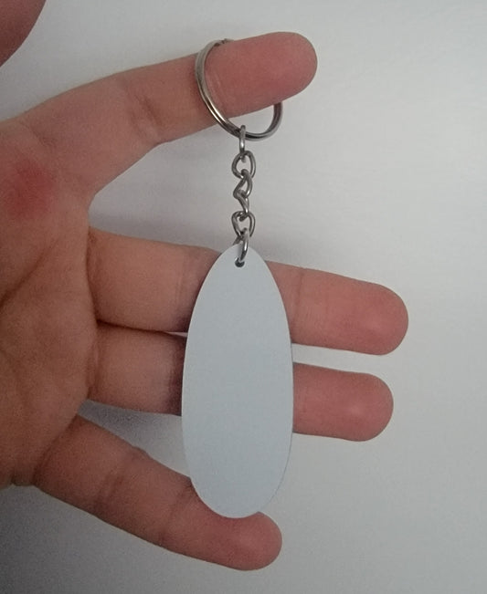 Aluminum Oval Keychain for sublimation