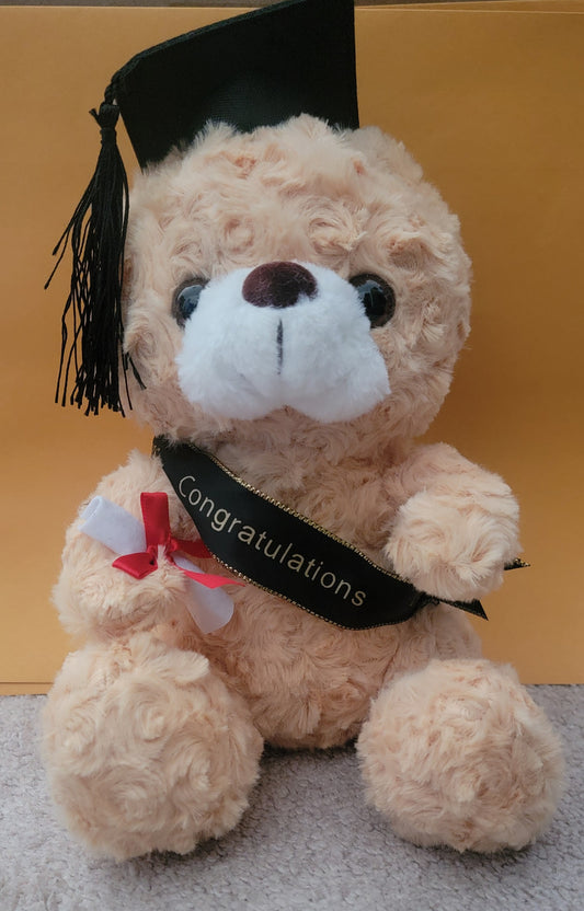 Grad teddy bear with sublimation shirt