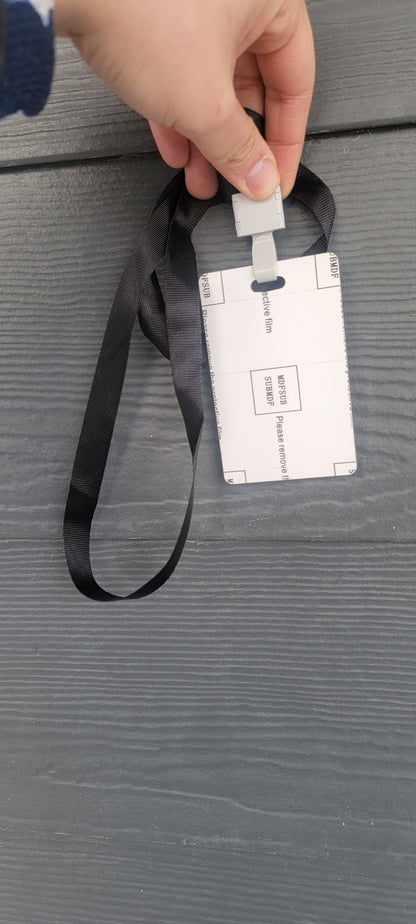 MDF Hall Pass with Lanyard