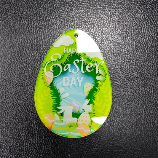 EASTER ORNAMENT/ EASTER BASKET NAME TAG ACRYLIC FOR SUBLIMATION