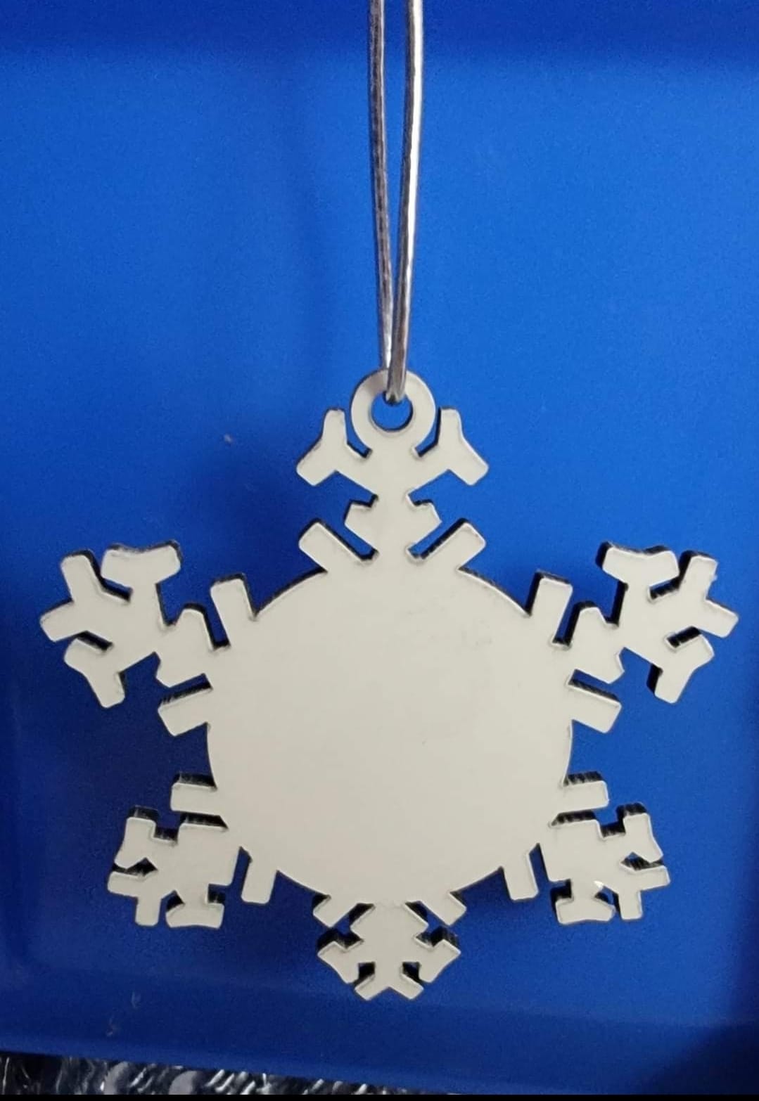 Sublimation Snow flake MDF ornaments