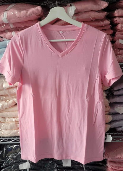 Sublimation V Neck T-Shirt Blanks