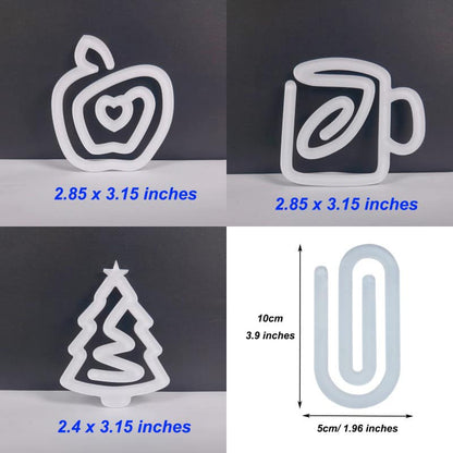 trendy Sublimation Large Acrylic Paper Clips