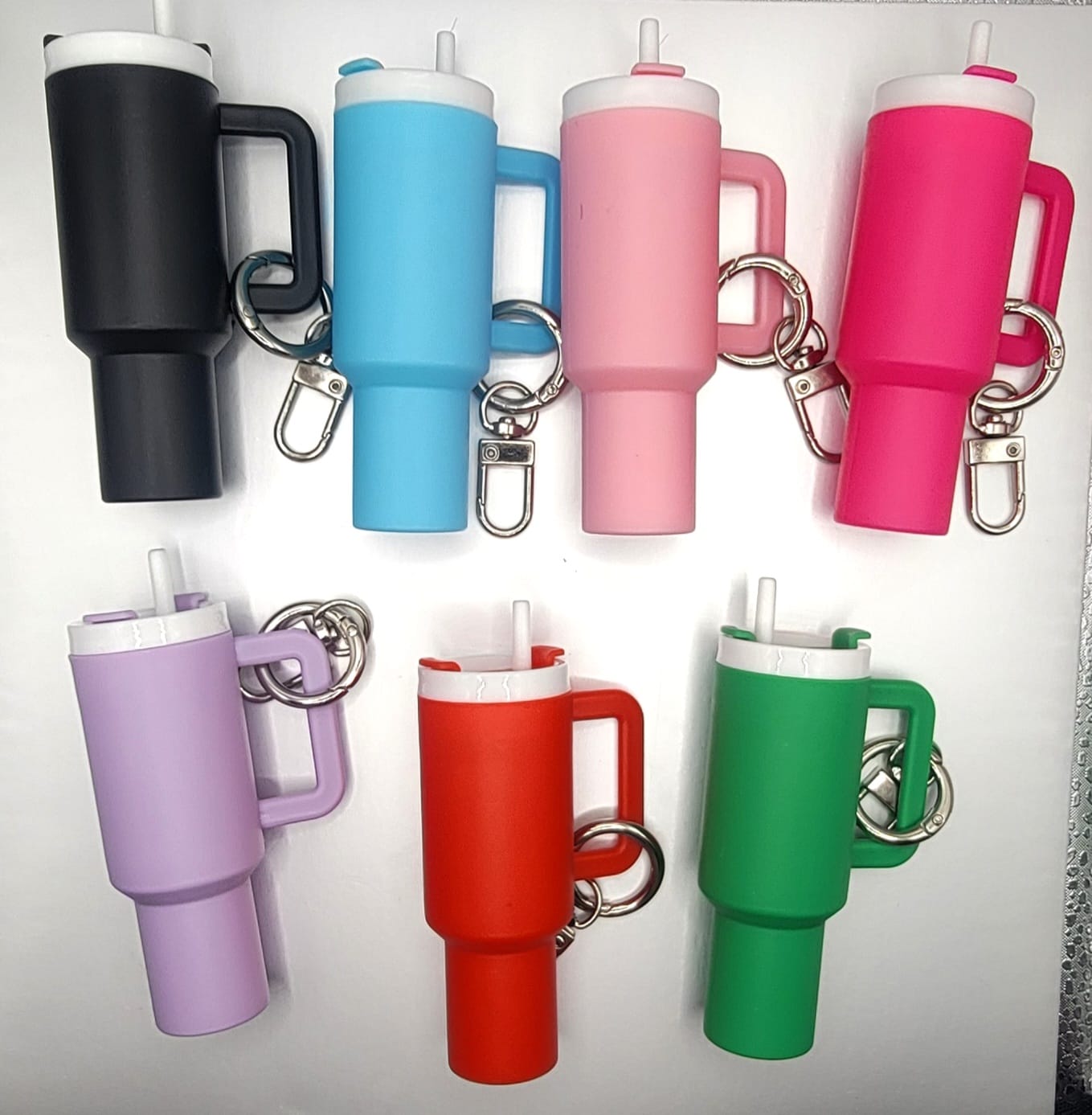 Mini 40 oz Tumbler Chapstick Holder Keychains