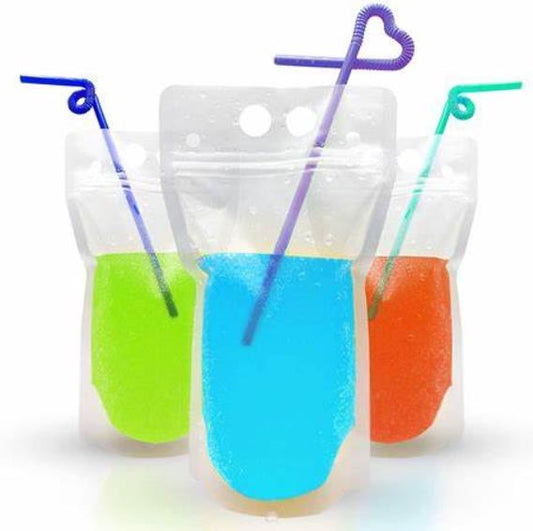 Reusable Drinking Pouch with straw