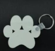 MDF Paw Print Key tag