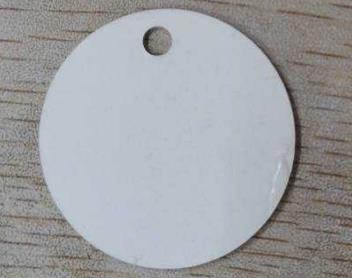 Aluminum 1 in Round Disc with Hole