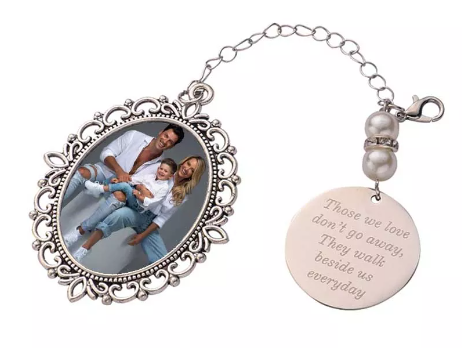 Sublimation Memorial Charm Pendant Wreath Ornaments Keepsake