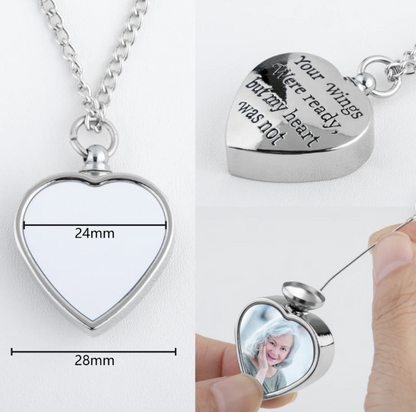 Memorial Urn Necklace Sublimation