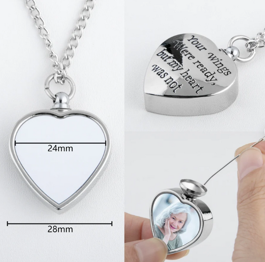 Memorial Urn Necklace Sublimation