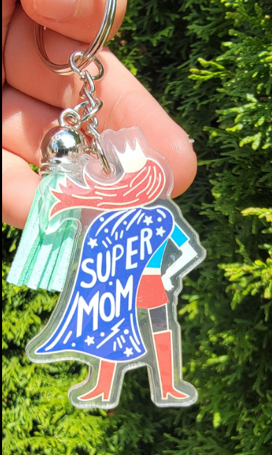 Pre-Printed Mama Keychains