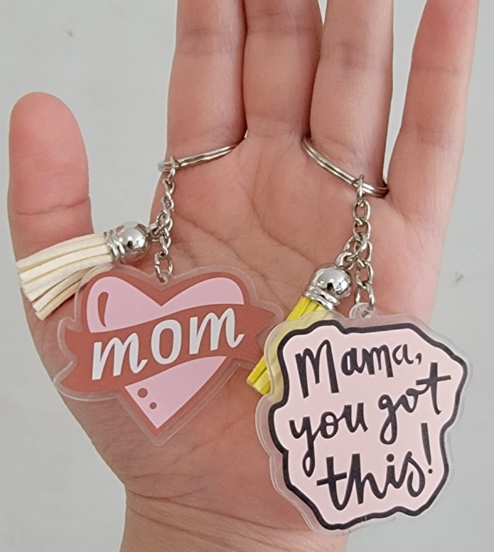 Pre-Printed Mama Keychains