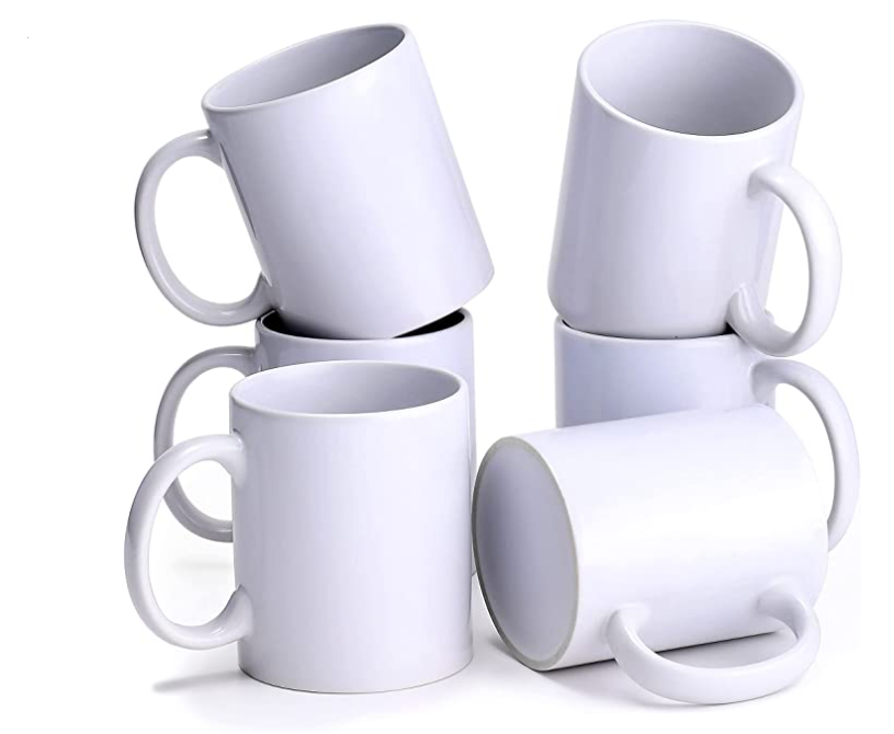 Sublimation 15 oz White pearl Mugs