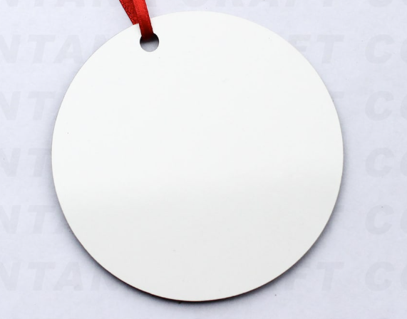 MDF ROUND ornament 4 inches