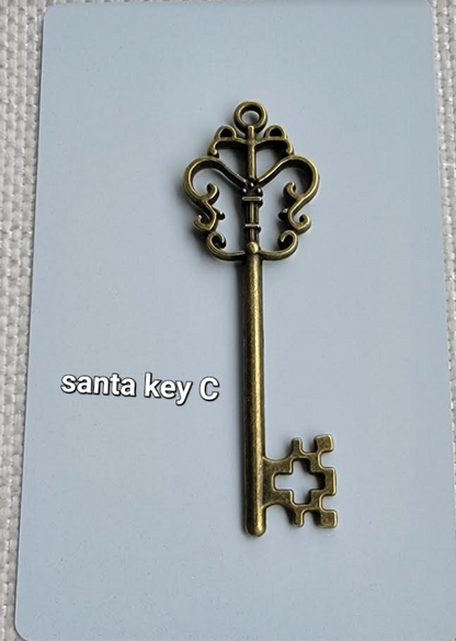 SANTA MAGIC KEY WITH SUBLIMATION CARD (3 designs available)