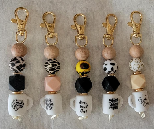 Coffee Silicone Keychains