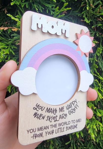 Wooden Photo Frame with visor clips  for sublimation