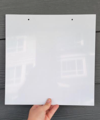 Aluminum sublimation Sheet 25 x 25 cm  square signs with holes