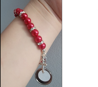 Sublimation rosary bracelet