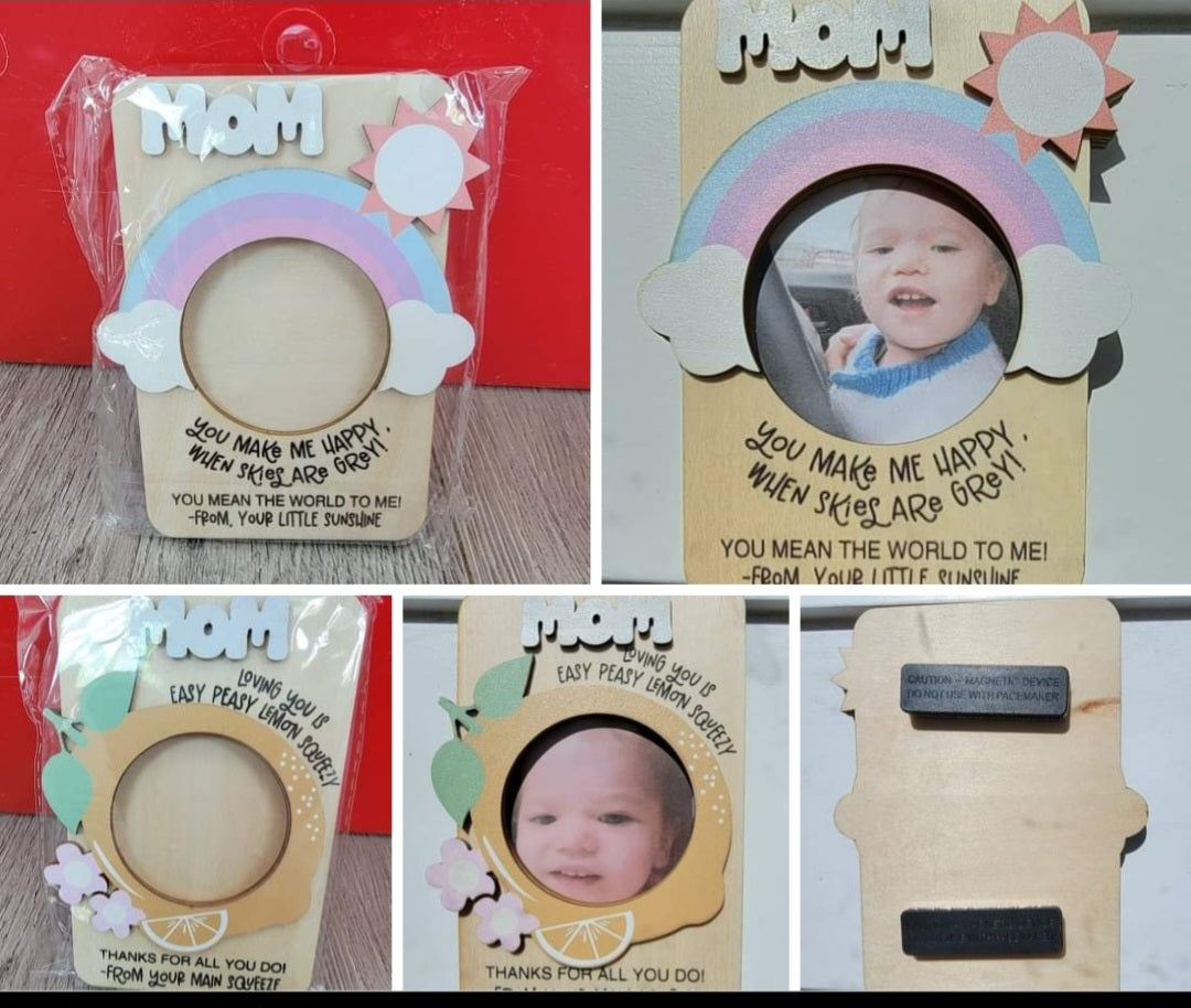 Wooden Photo Frame with visor clips  for sublimation