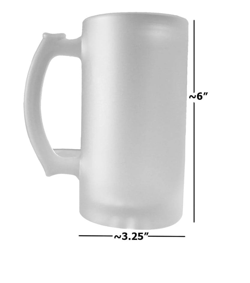 16 oz Frosted Beer Stein Mug