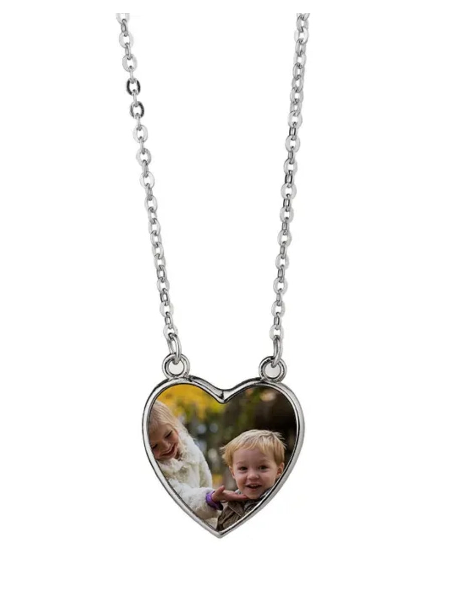 Sublimation Heart necklace