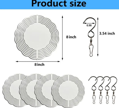 Sublimation 8 in  Aluminum Wind Spinner  Ready to ship