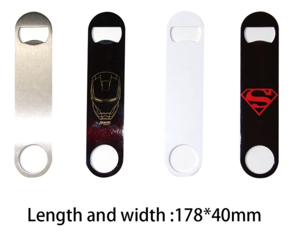 Sublimation Aluminum Long bottle opener For Wedding or Dad's Gift