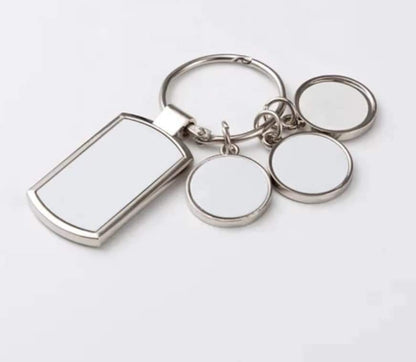 4 Photo Charms Keychains For Sublimation