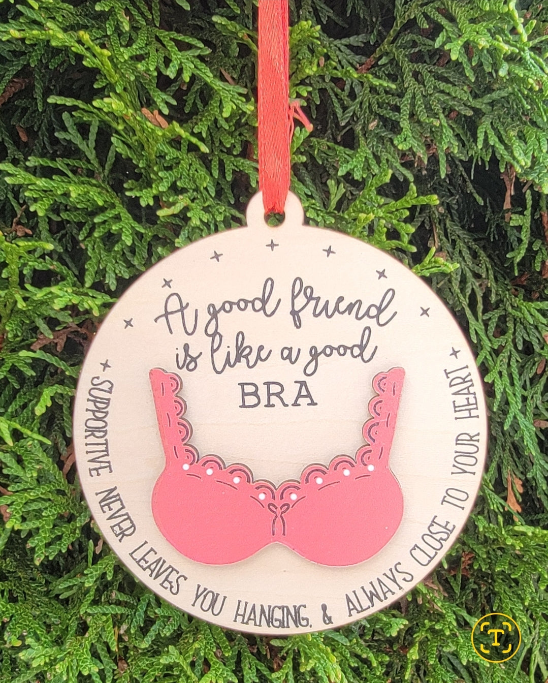 Bra Good Friend Wooden Ornaments