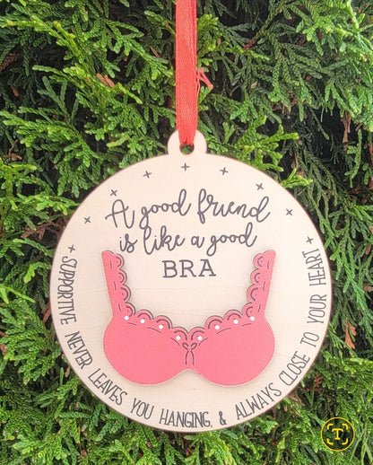 Bra Good Friend Wooden Ornaments