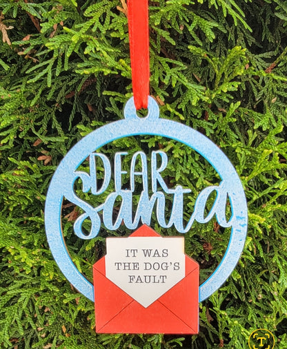 Dear Santa I've been good Engraved ornaments