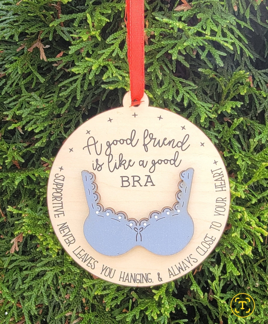 Bra Good Friend Wooden Ornaments