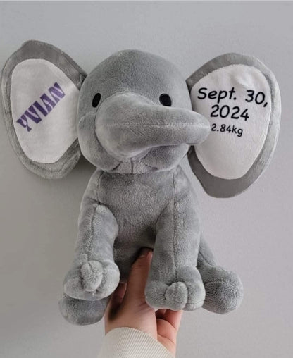 Birth Stat Elephant Plush toy