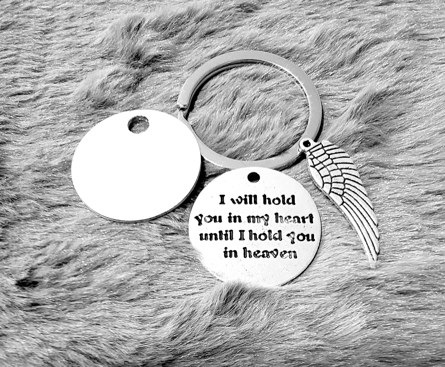 Stainless Memorial Angel Wing Heaven Charms with Sublimation Discs (Copy)